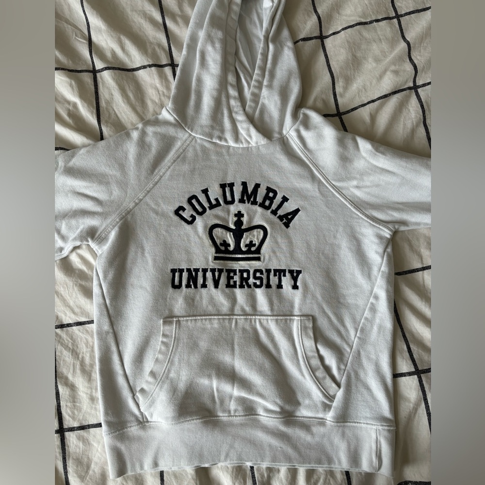 Columbia University white hoodie